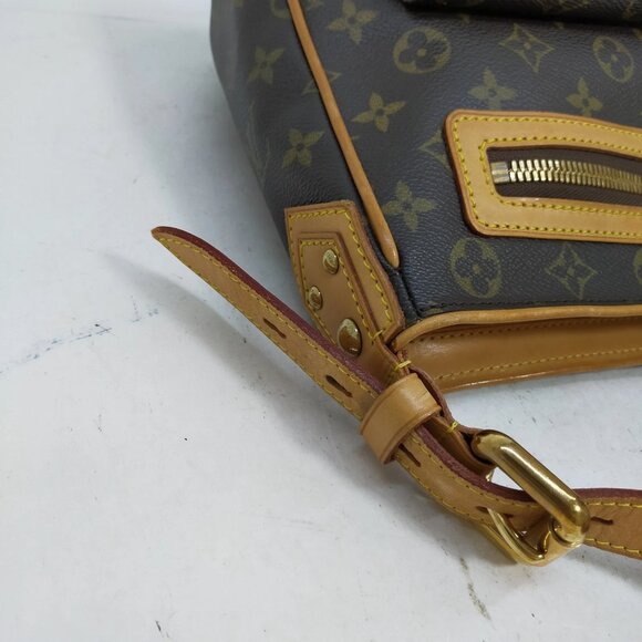 Authentic Louis Vuitton Hudson GM Brown Monogram Shoulder Bag mn999-111825 - Picture 6 of 16